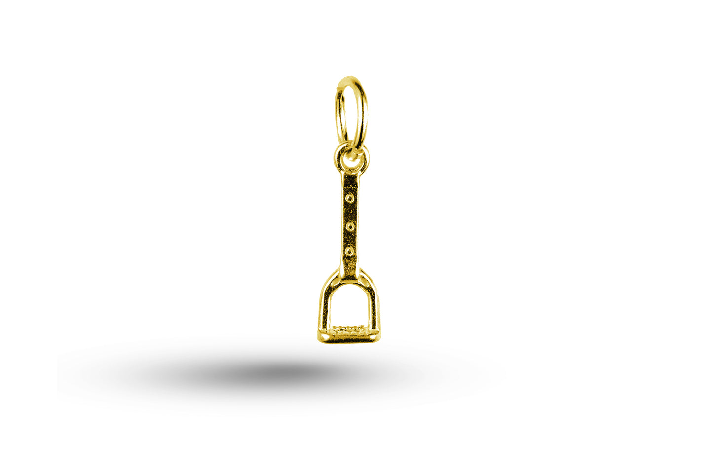 Yellow gold Stirrup charm.