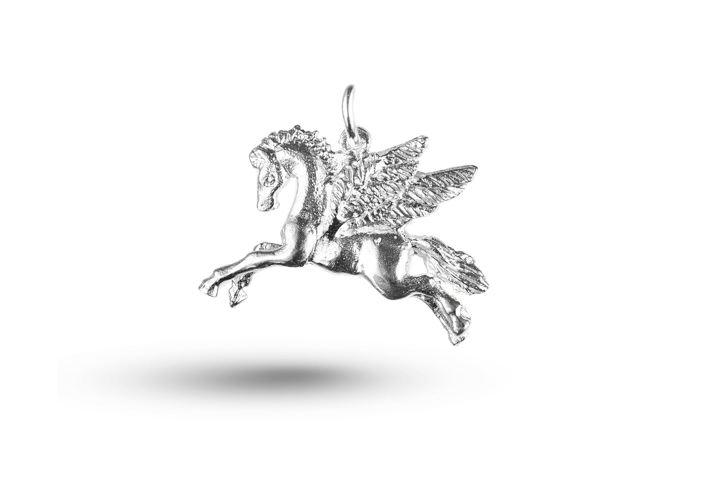 White gold Pegasus charm.