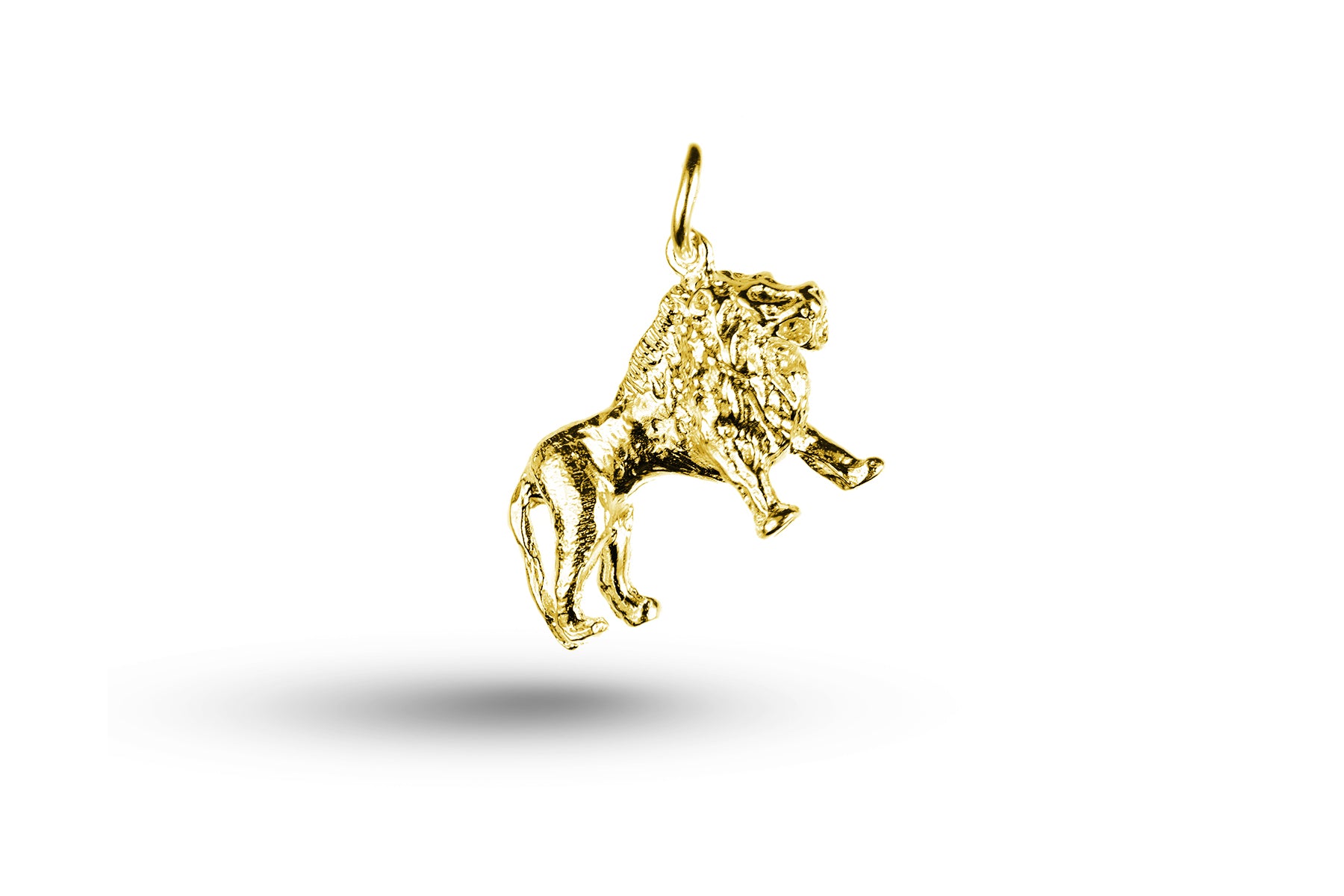 Yellow gold Lion charm.
