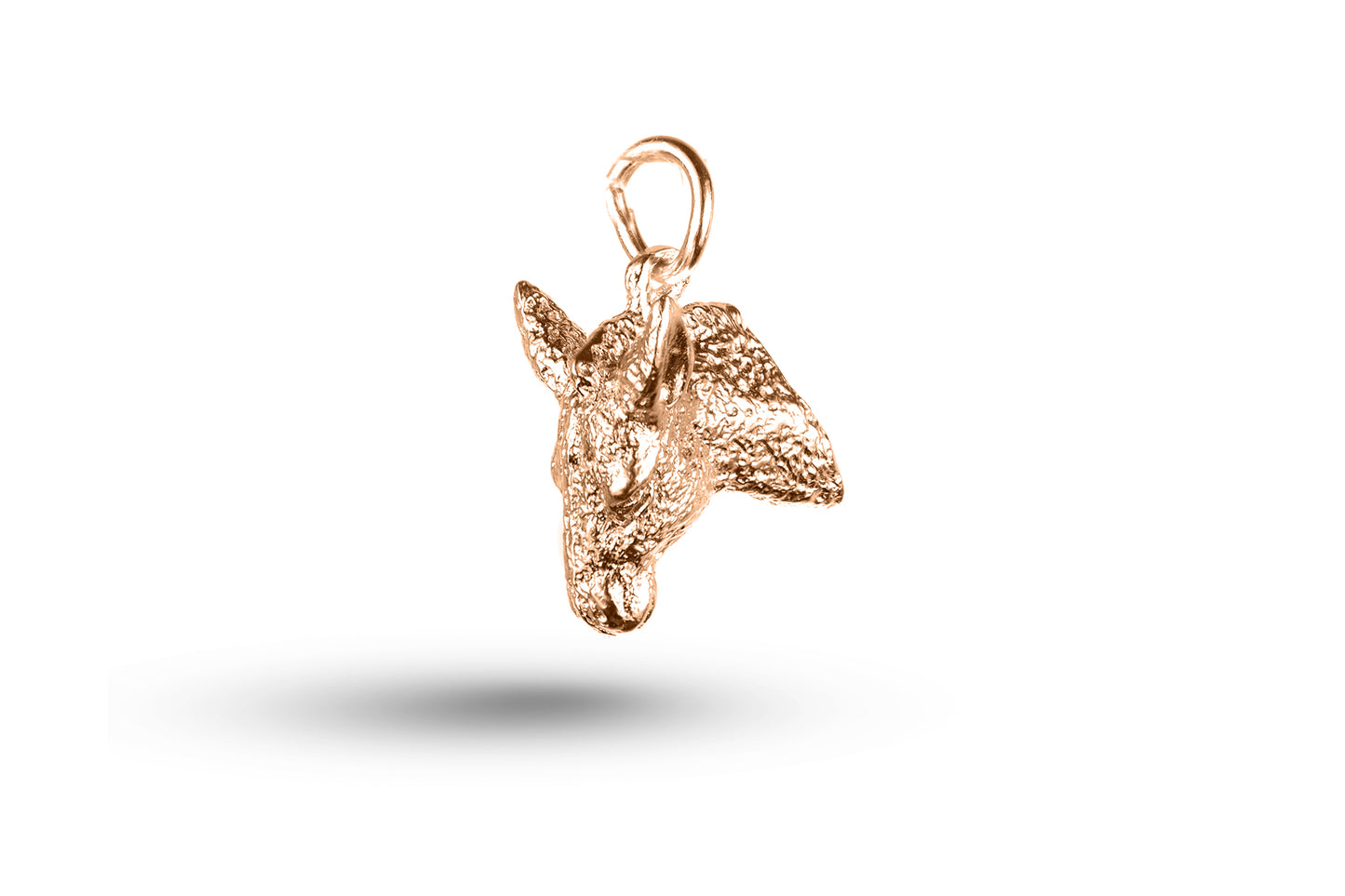 Rose gold Donkey Head charm.