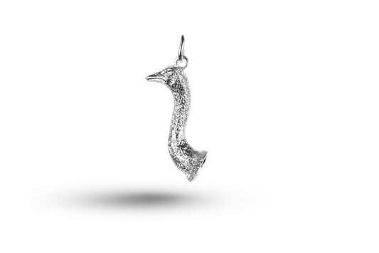 White gold Ostrich charm.