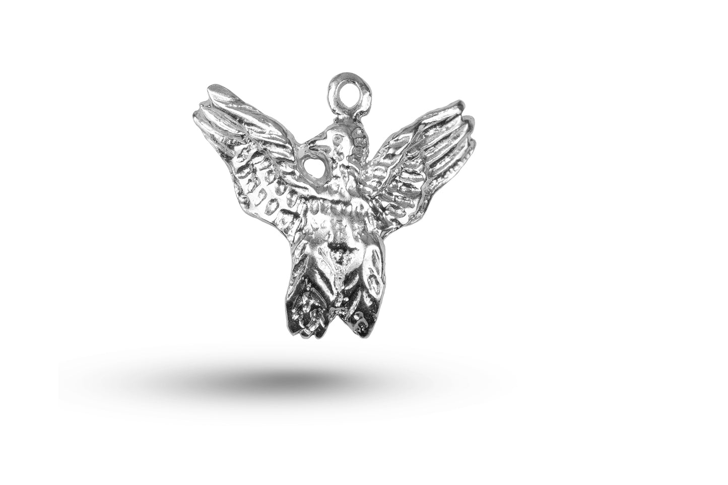 White gold Eagle charm.