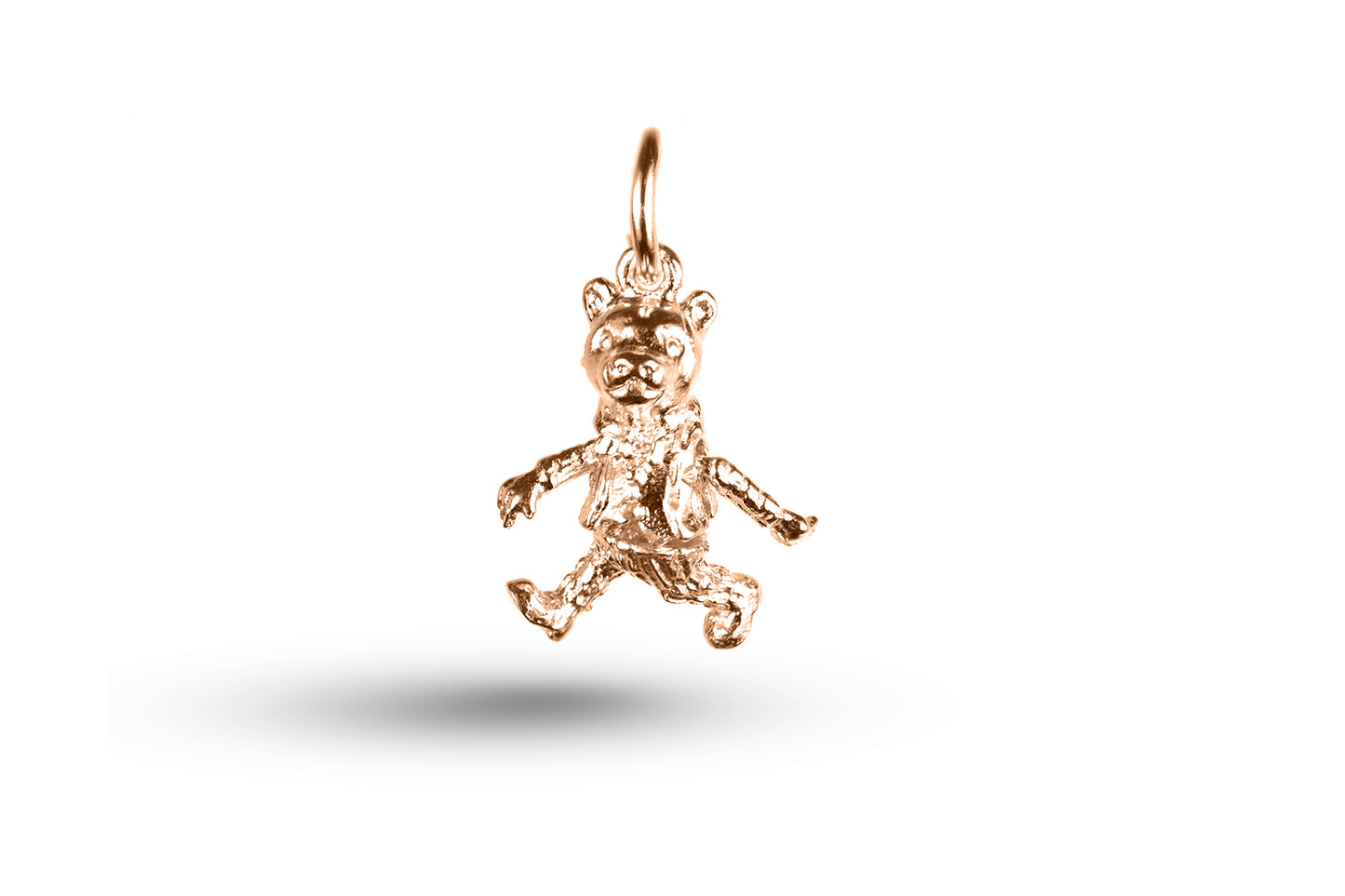 Rose gold Mr Bear charm.