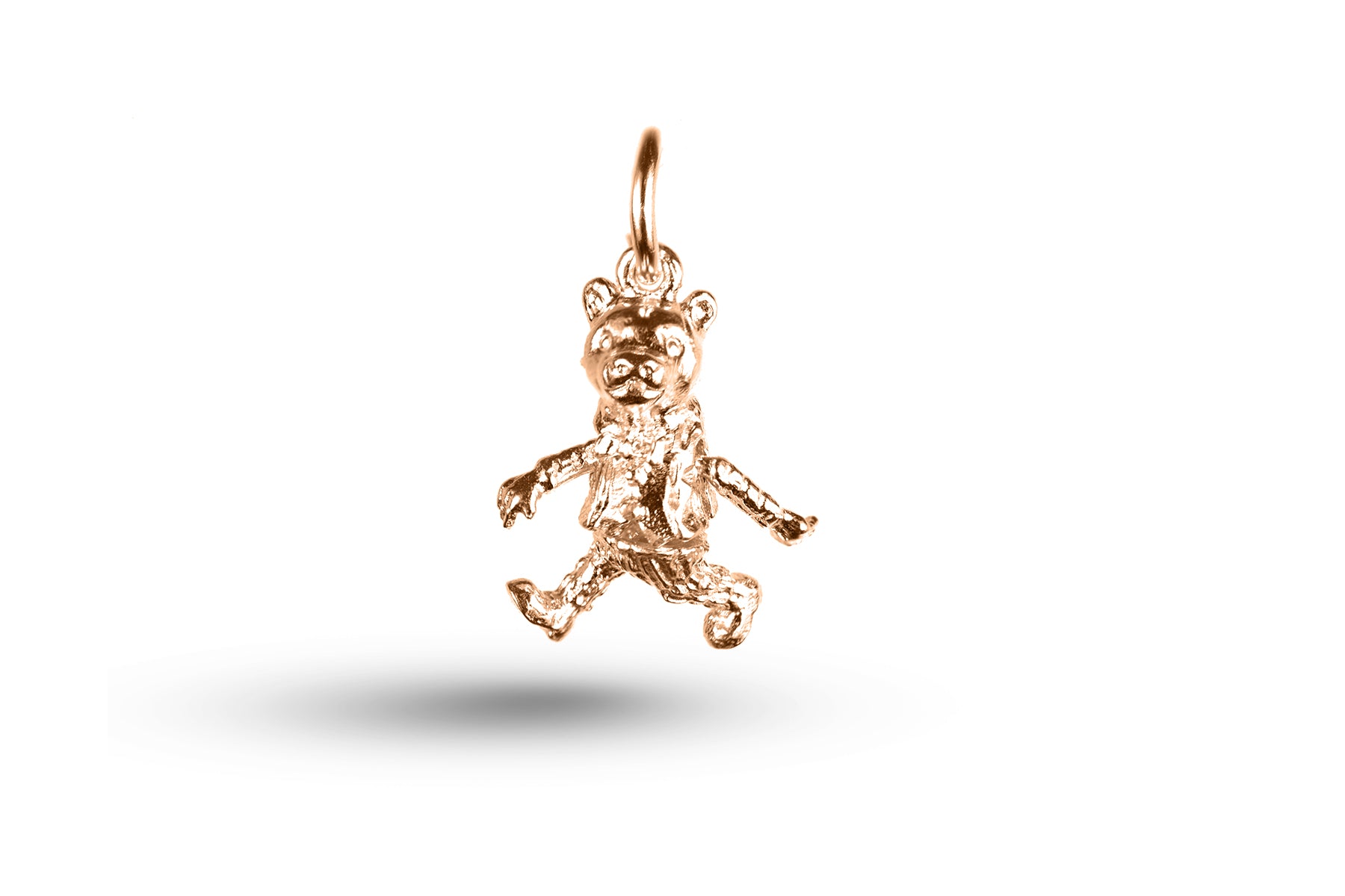 Rose gold Mr Bear charm.