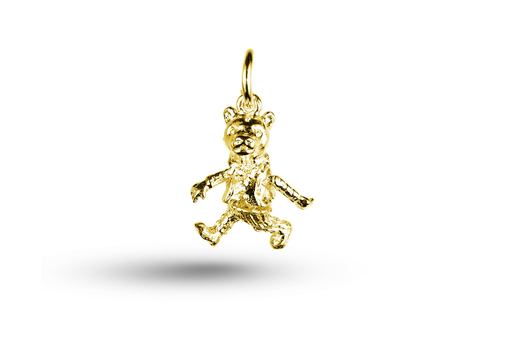 Yellow gold Mr Bear charm.