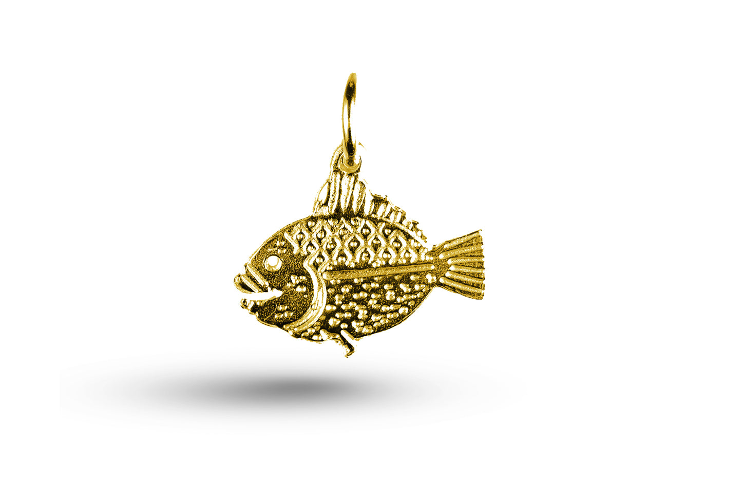 Yellow gold Fish charm.