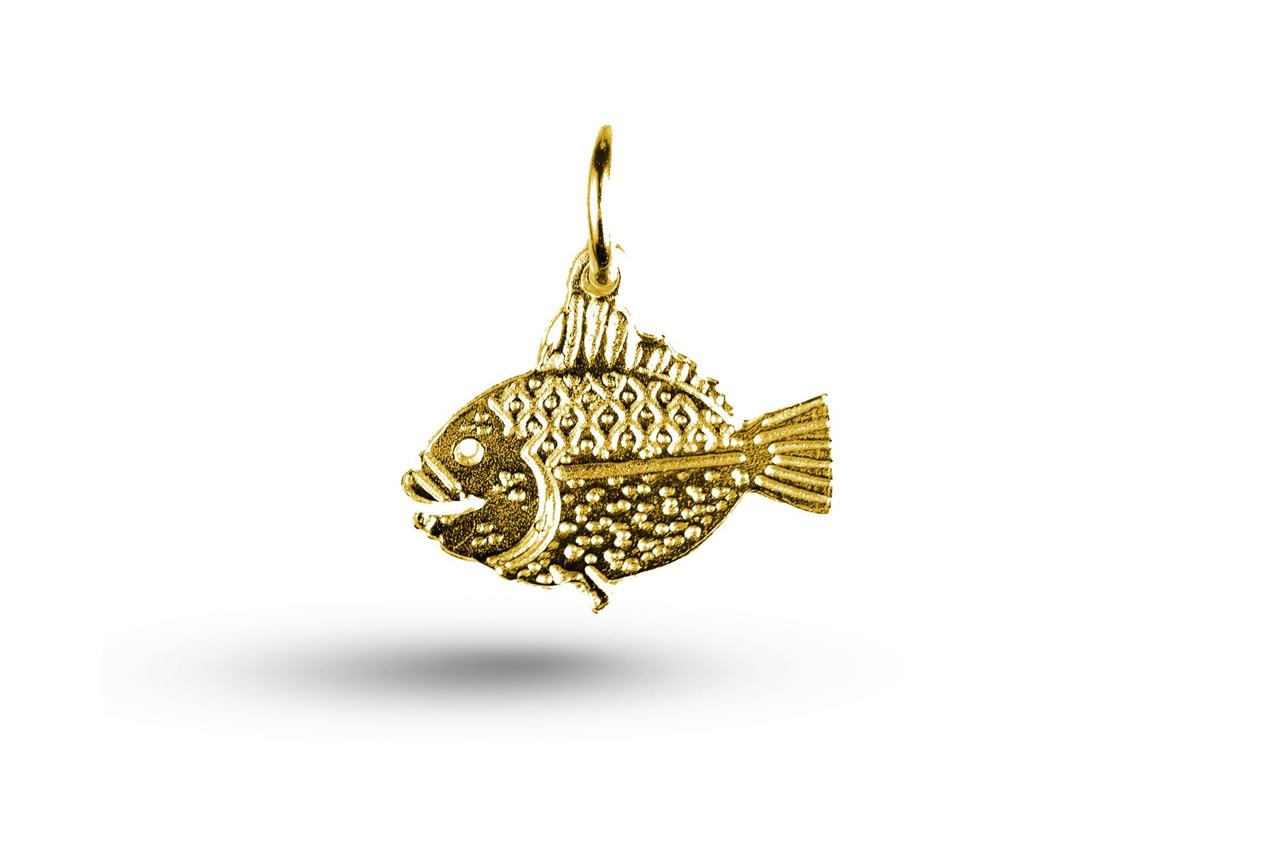 Yellow gold Fish charm.