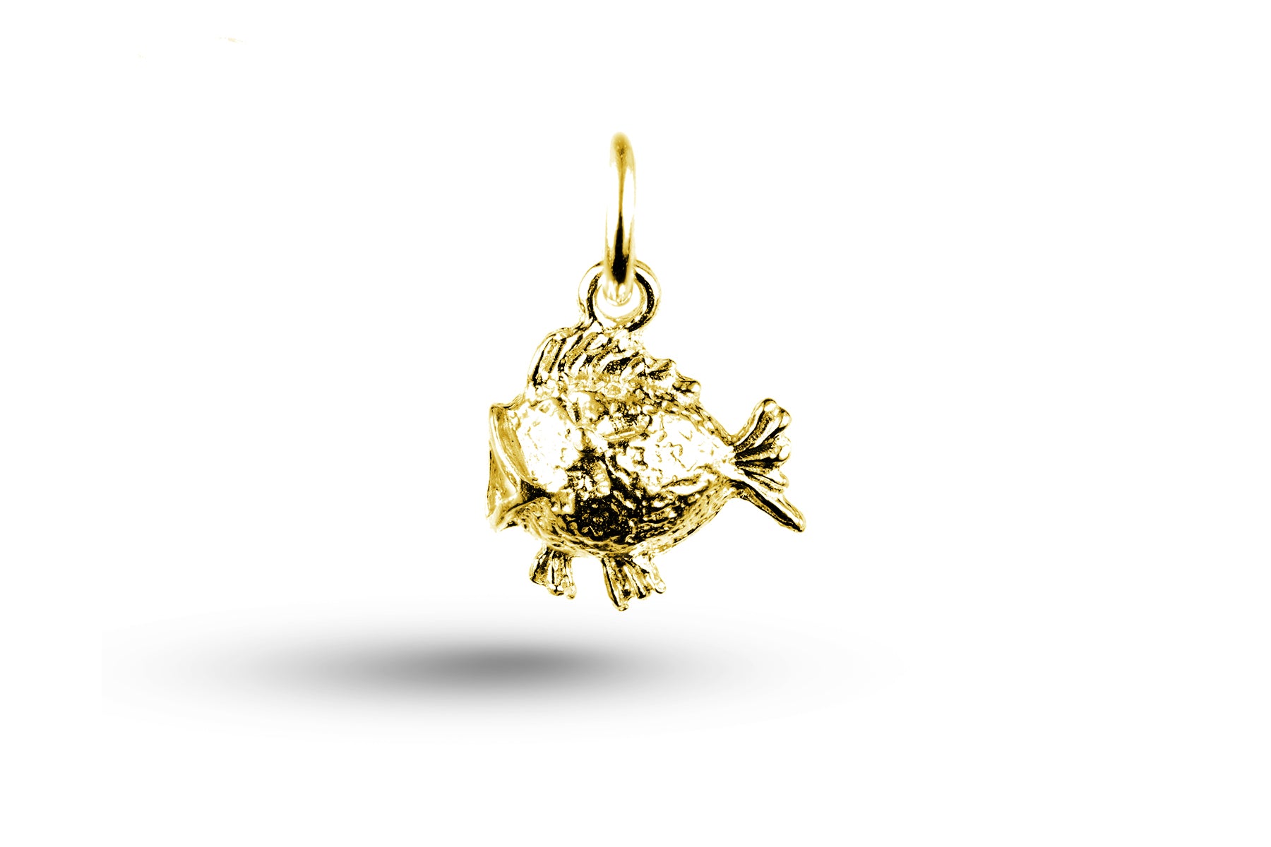 Yellow gold Fish charm.