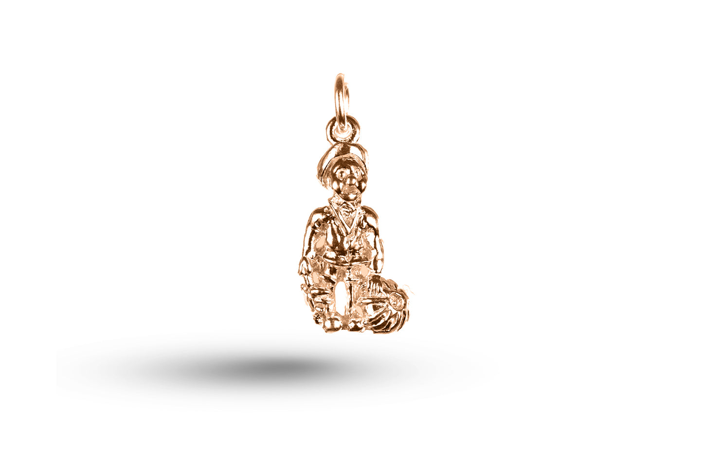 Rose gold Cornish Fisherman charm.