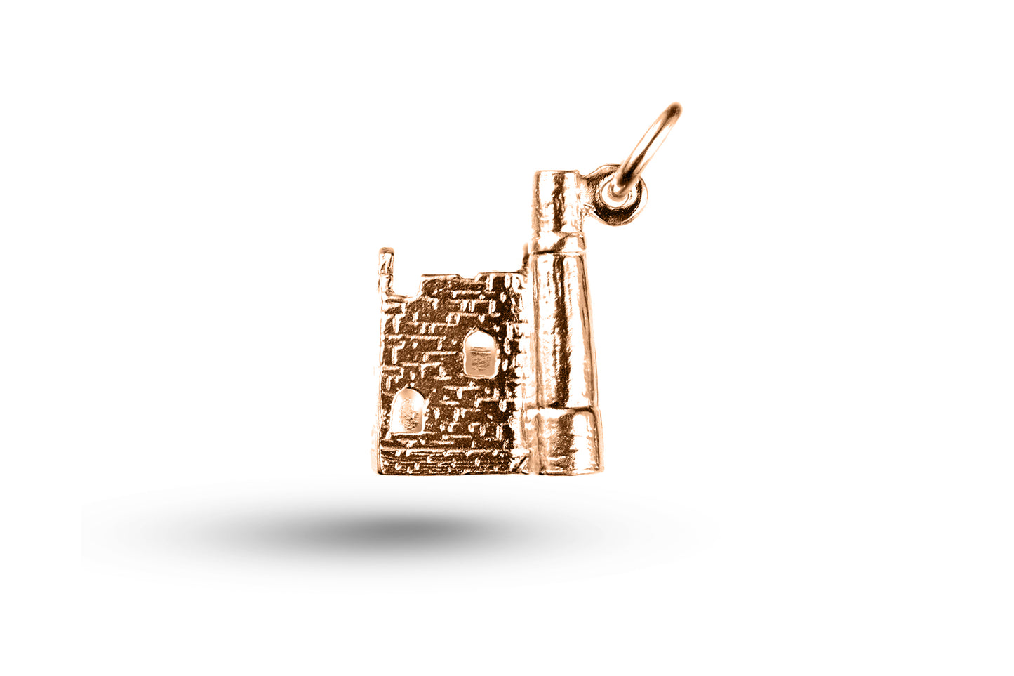 Rose gold Tin Mine charm.