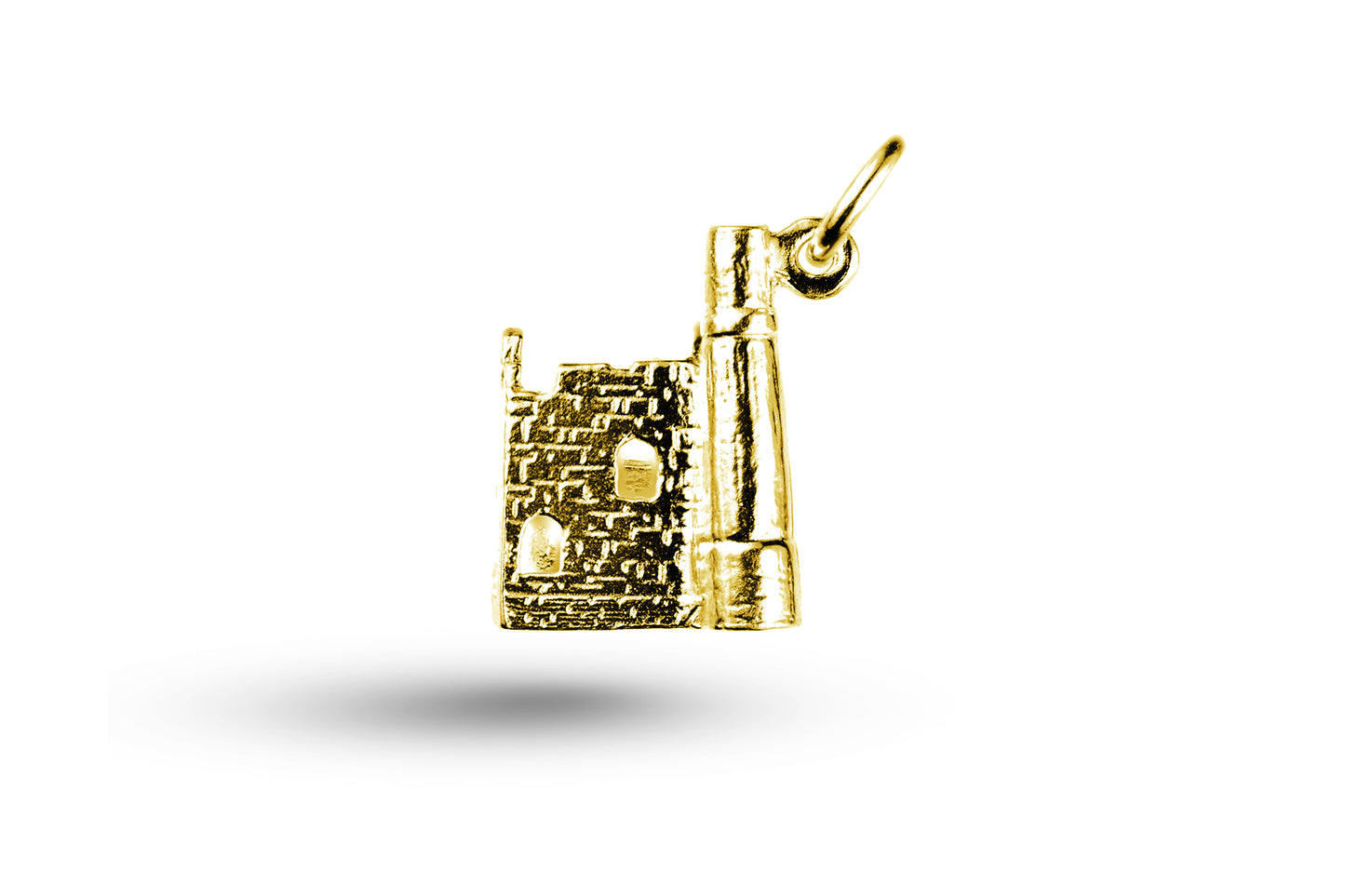 Yellow gold Tin Mine charm.