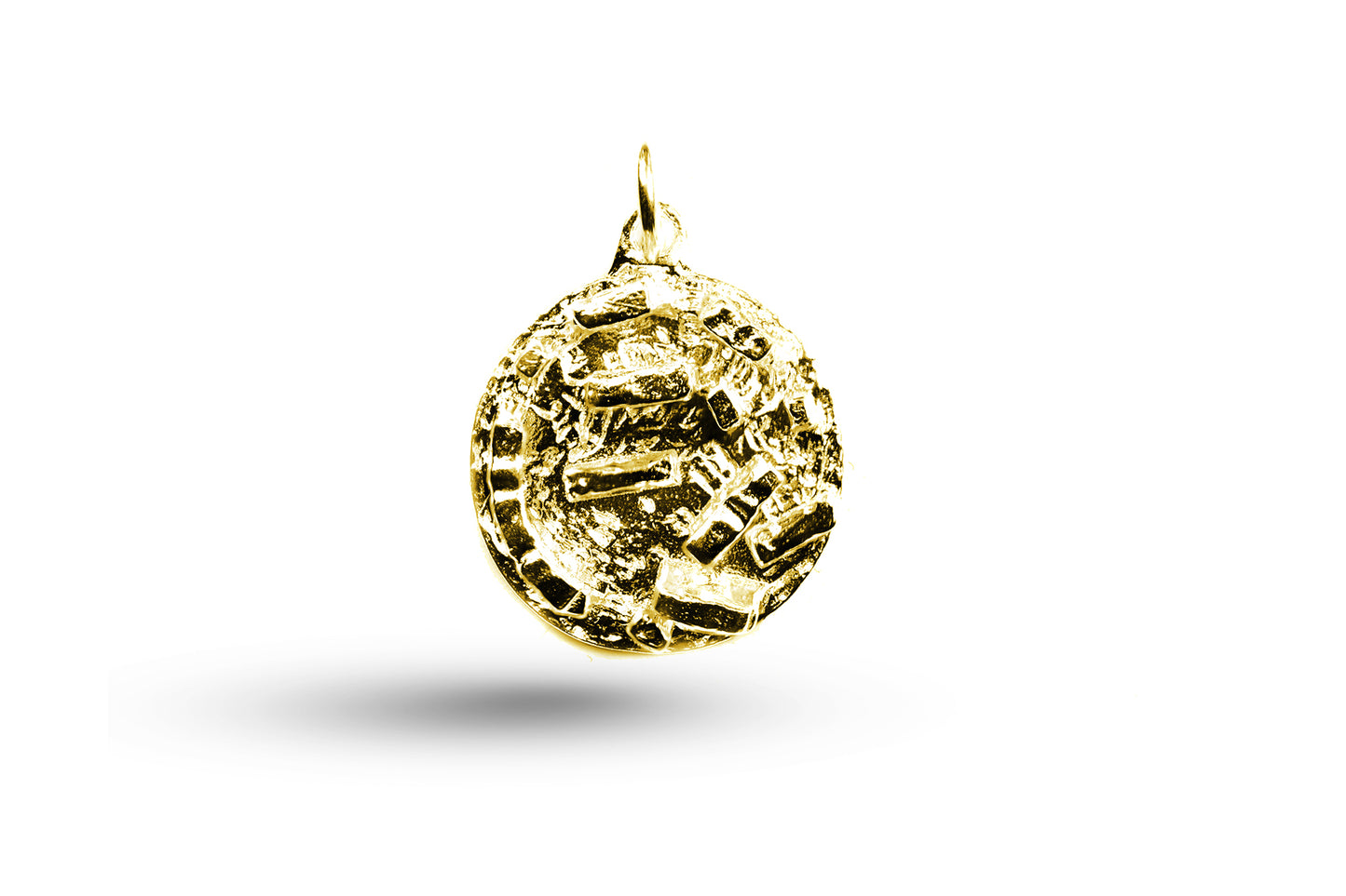 Yellow gold Stonehenge charm.