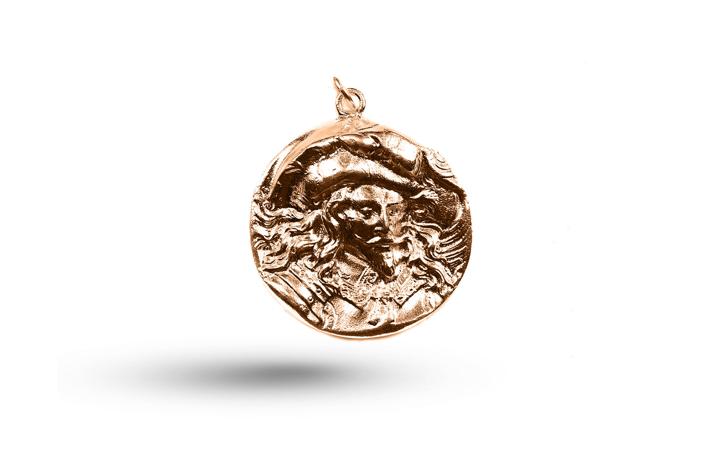 Luxury rose gold Cavalier charm.