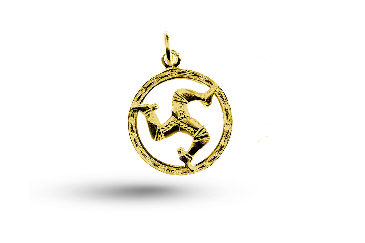 Yellow gold Legs in Circle charm.