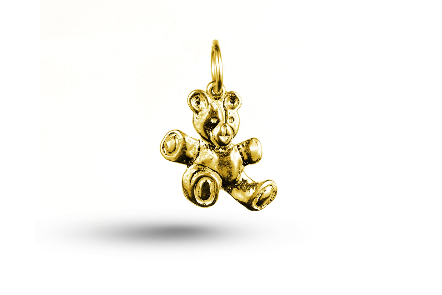 Yellow gold Sitting Teddy Bear charm.