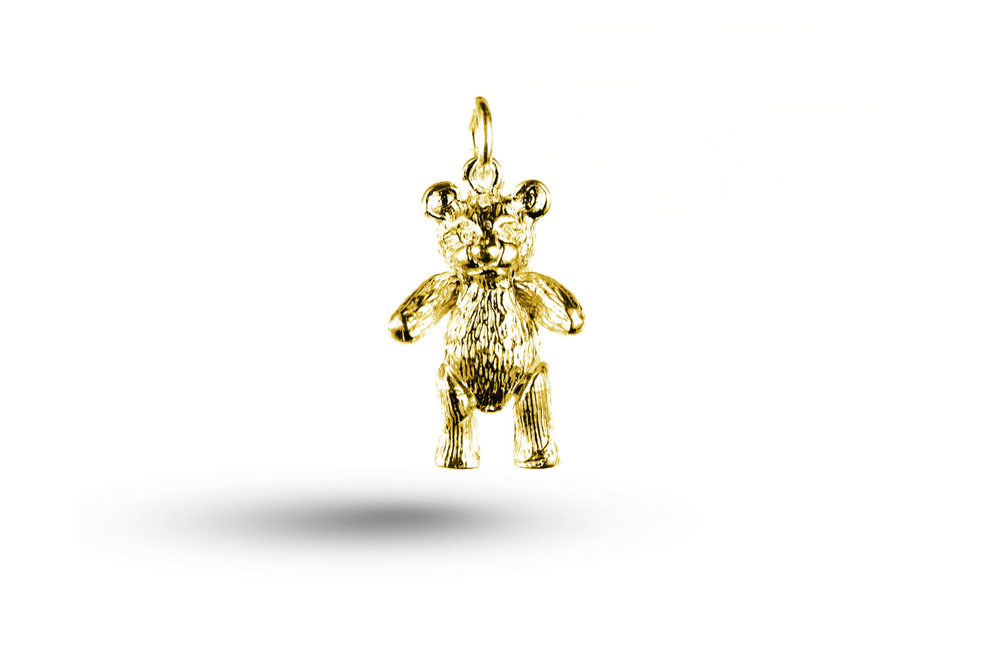 Yellow gold Movable Teddy Bear charm.