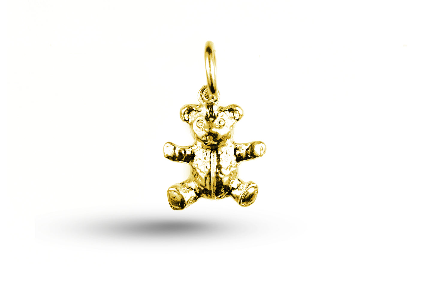 Yellow gold Sitting Teddy Bear charm.