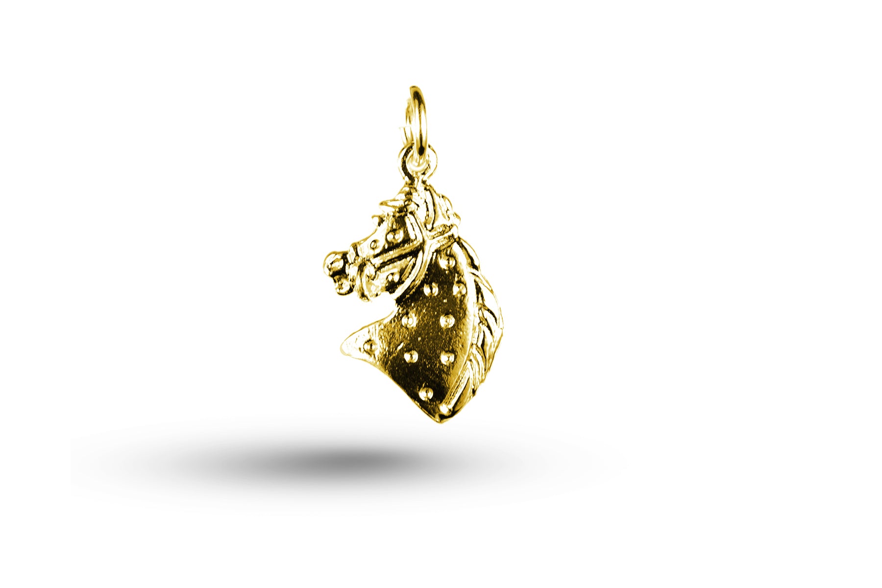 Yellow gold Hobby Horse Head charm.