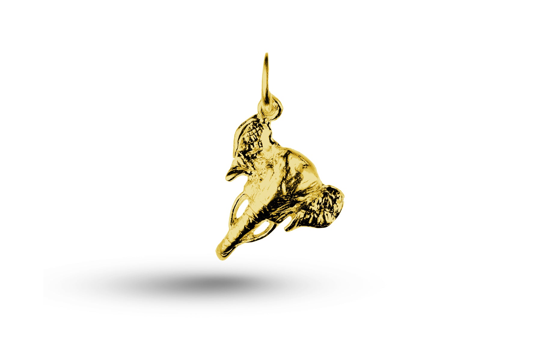 Yellow gold Elephant Head charm.