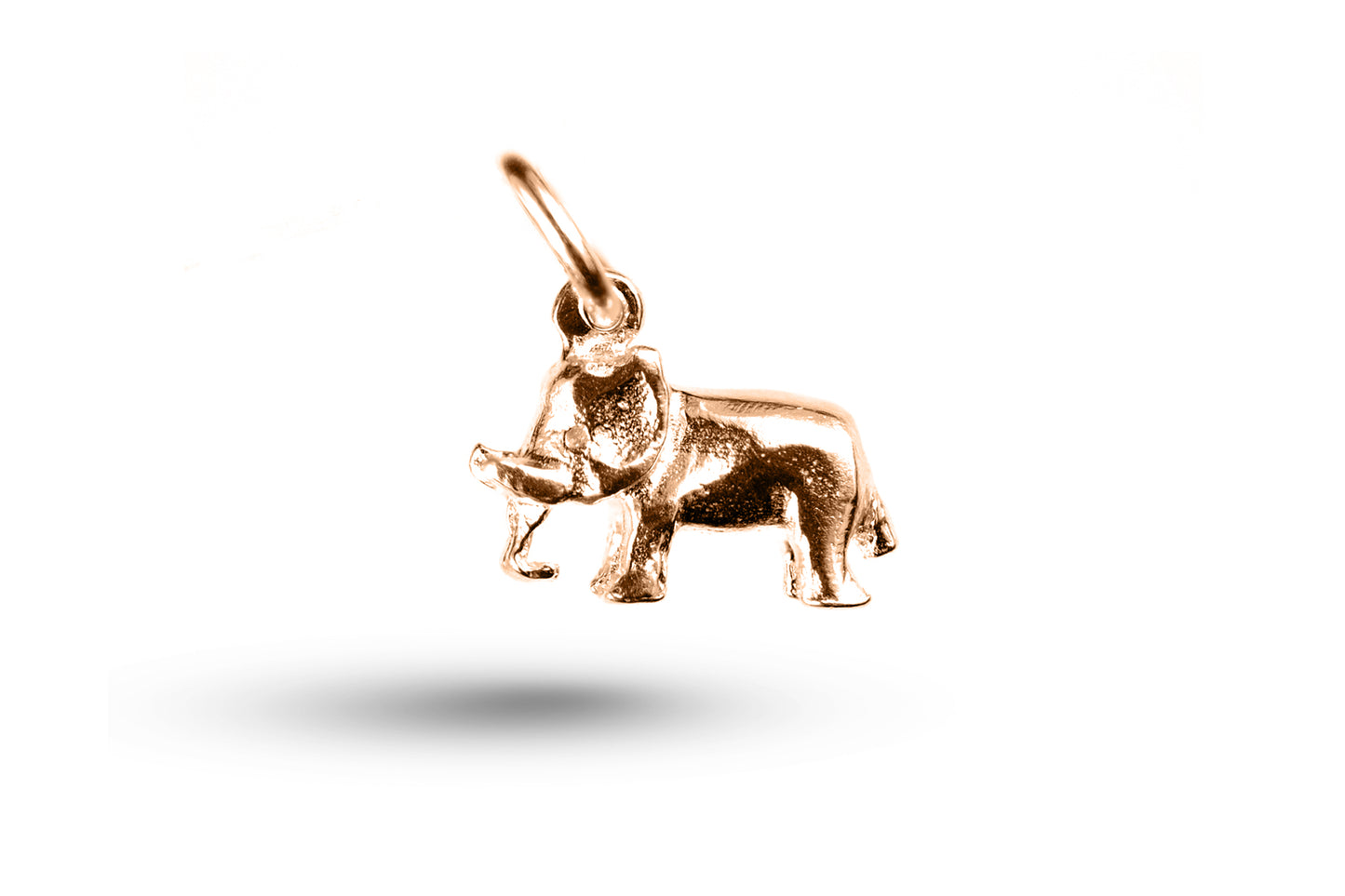 Rose gold Elephant charm.
