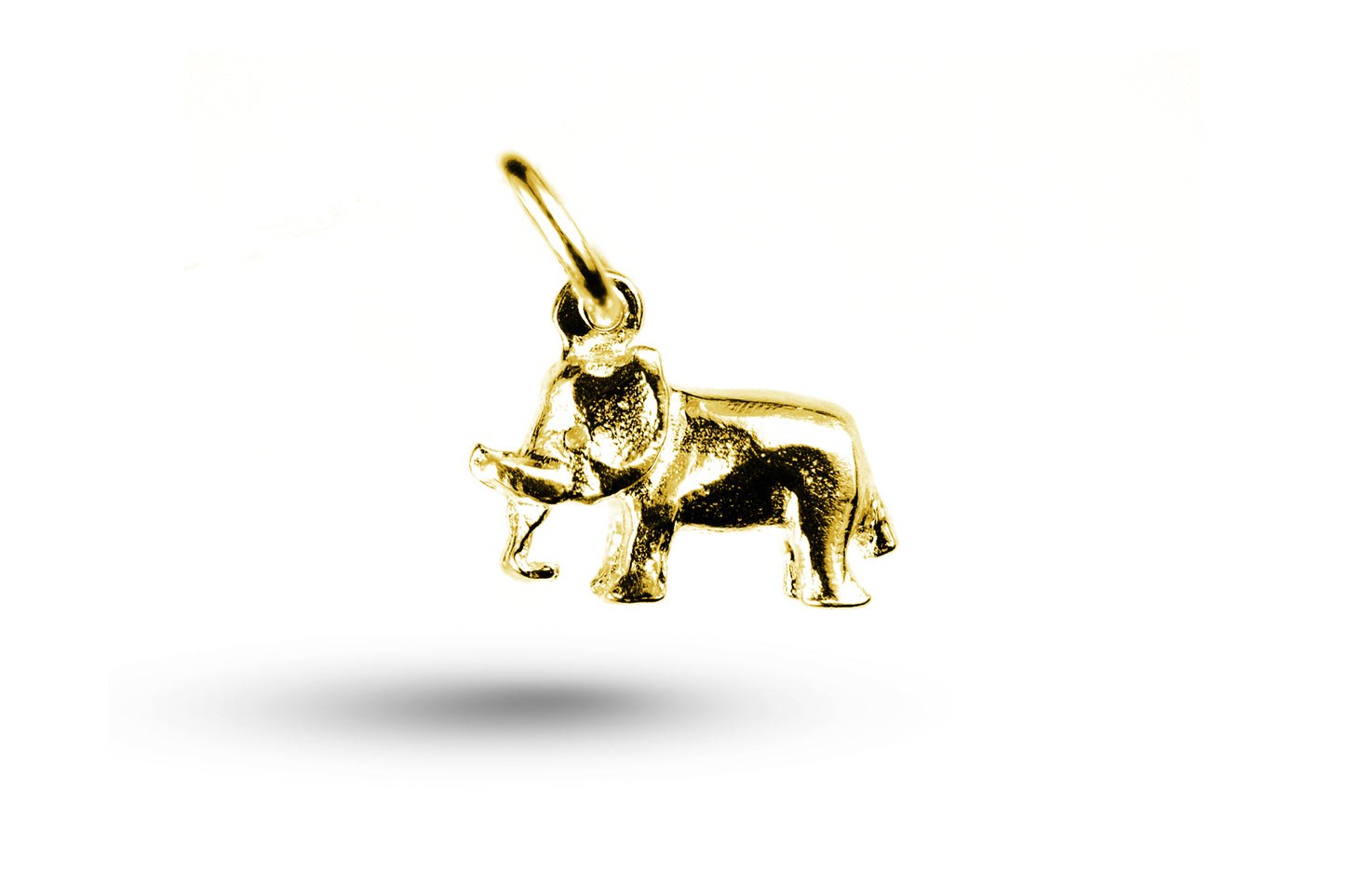 Yellow gold Elephant charm.