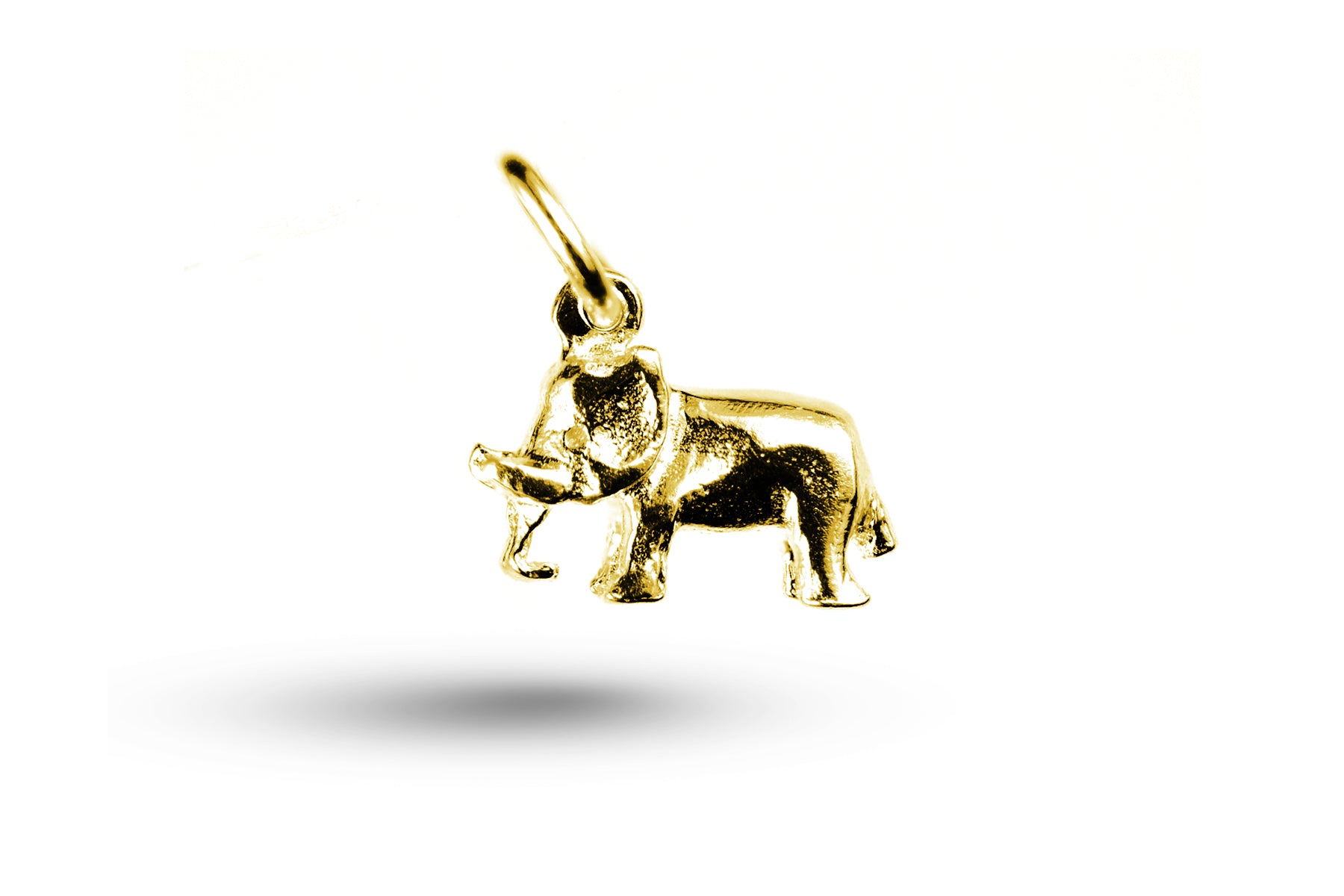 Yellow gold Elephant charm.