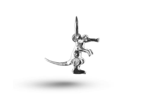 White gold Crocodile charm.