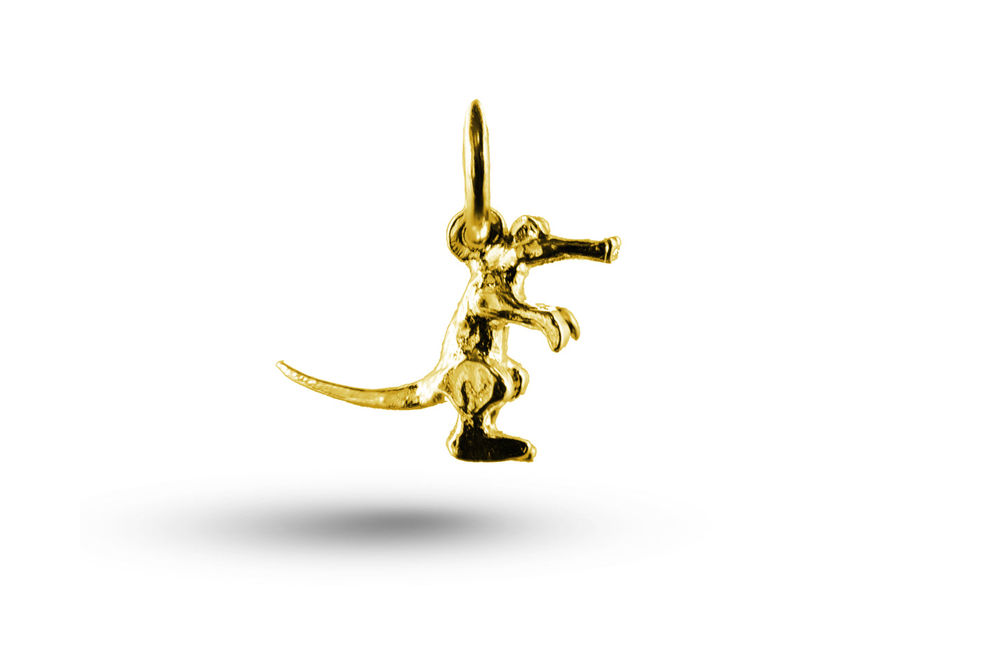 Yellow gold Crocodile charm.
