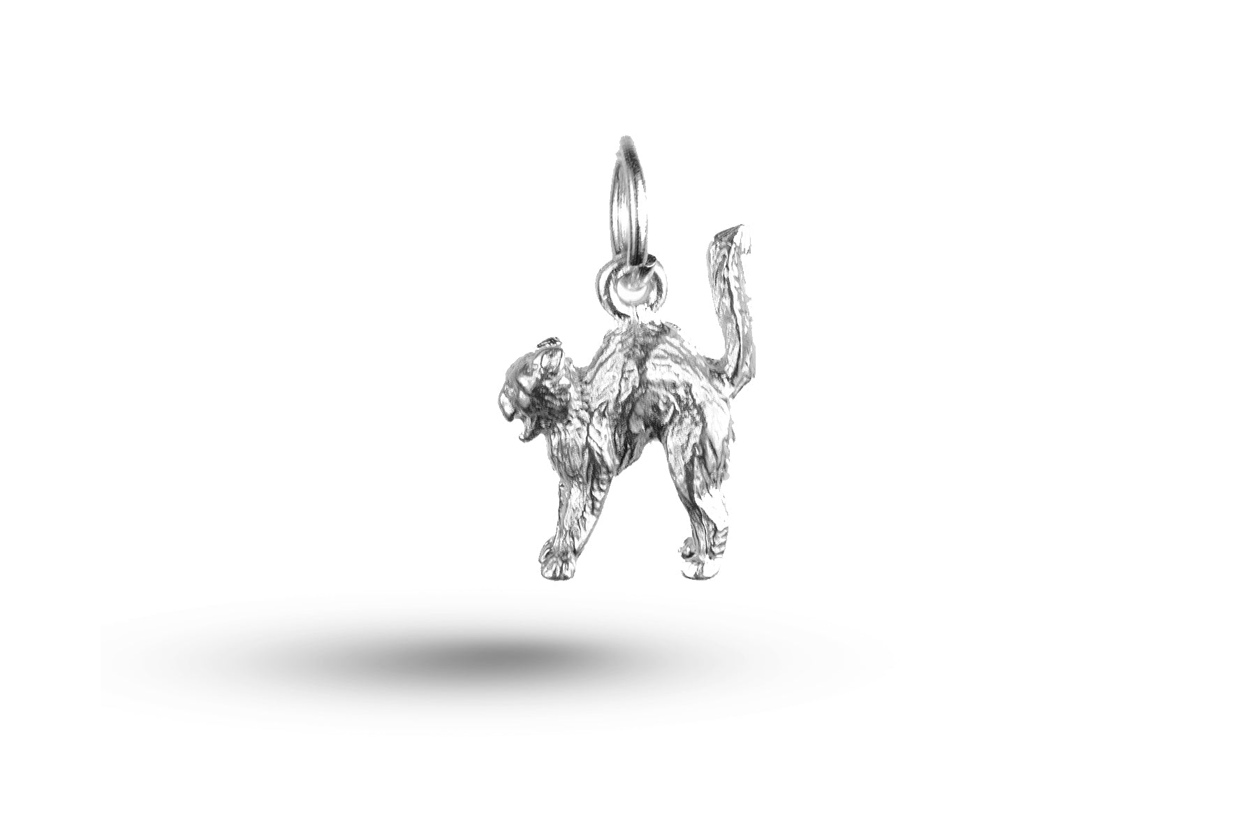 White gold Wild Cat charm.