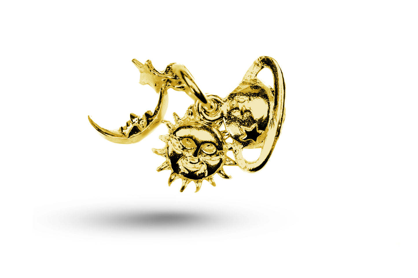 Yellow gold Zodiac Set charm.