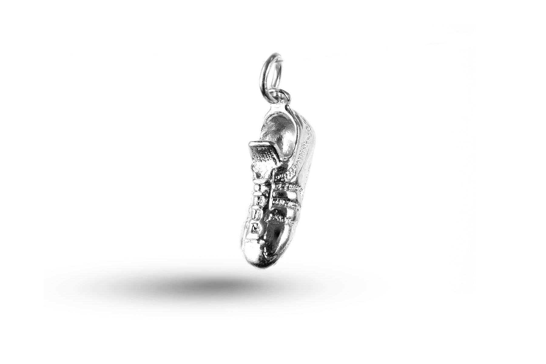 White gold Trainer Shoe charm.