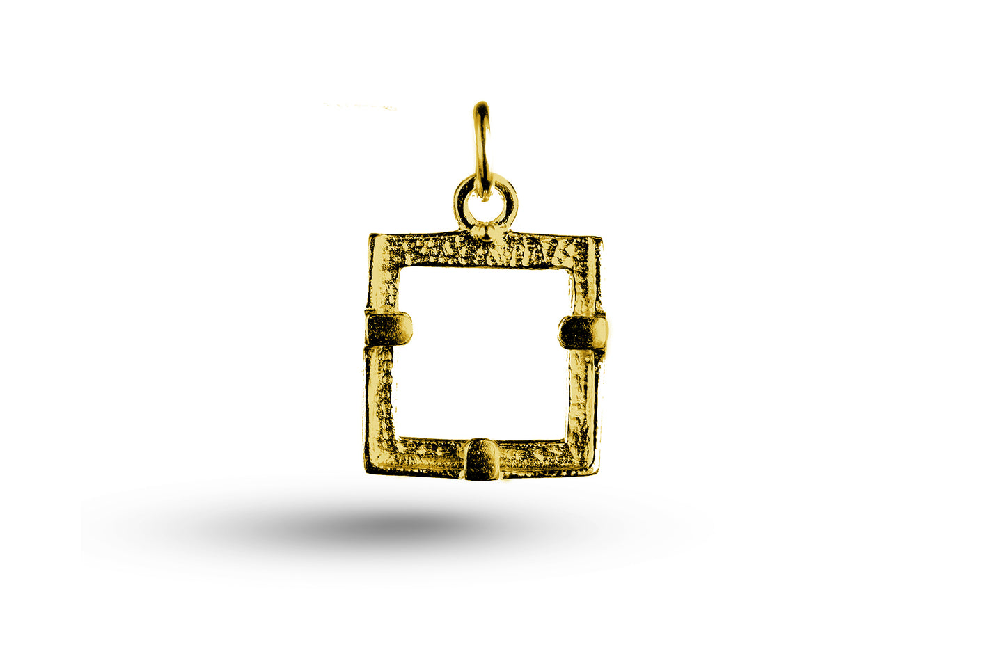 Yellow gold Photo Frame charm.