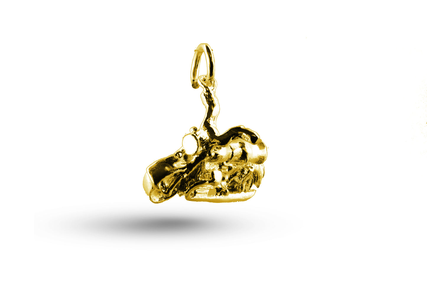 Yellow gold Motorbike charm.
