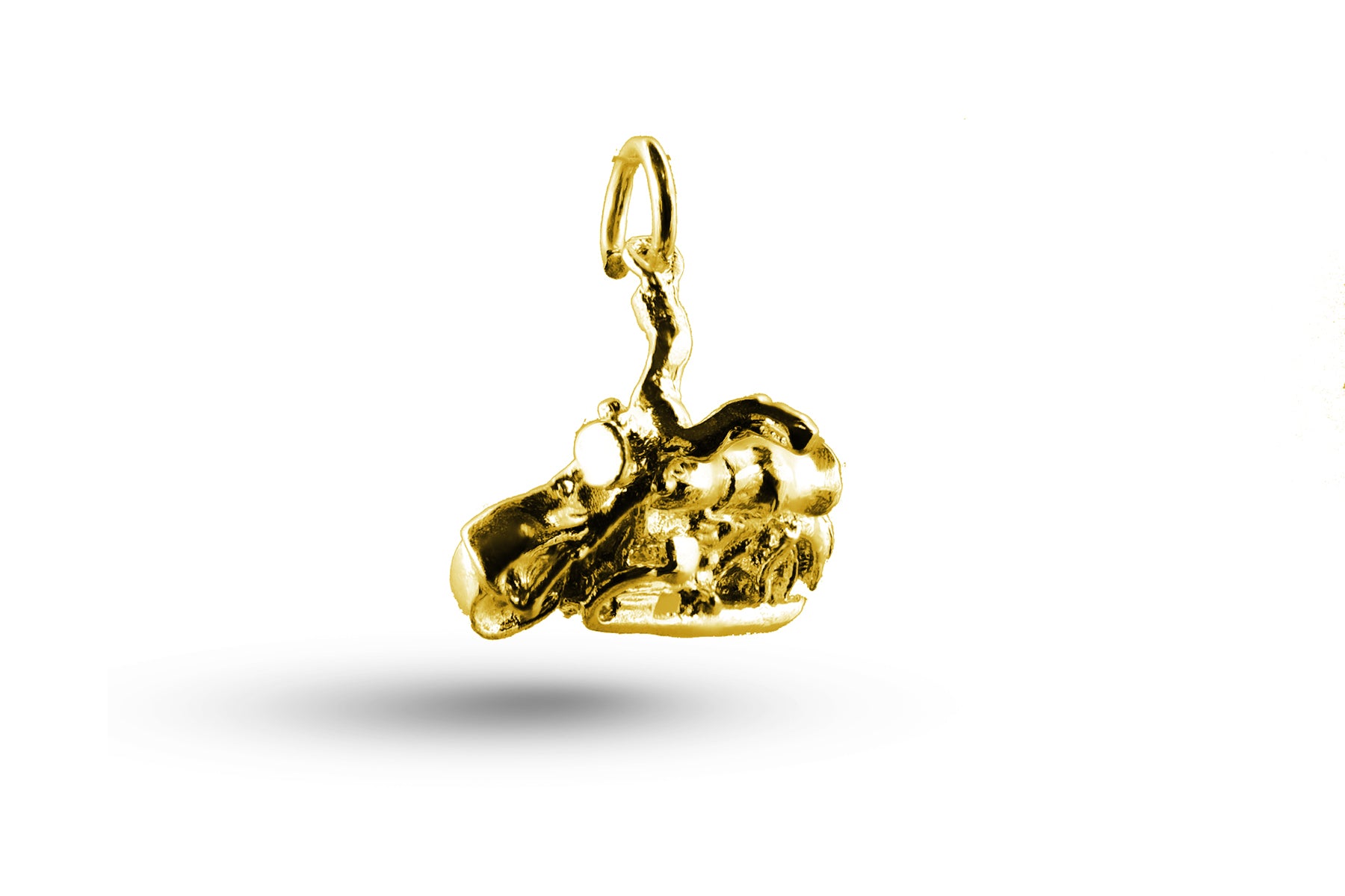 Yellow gold Motorbike charm.