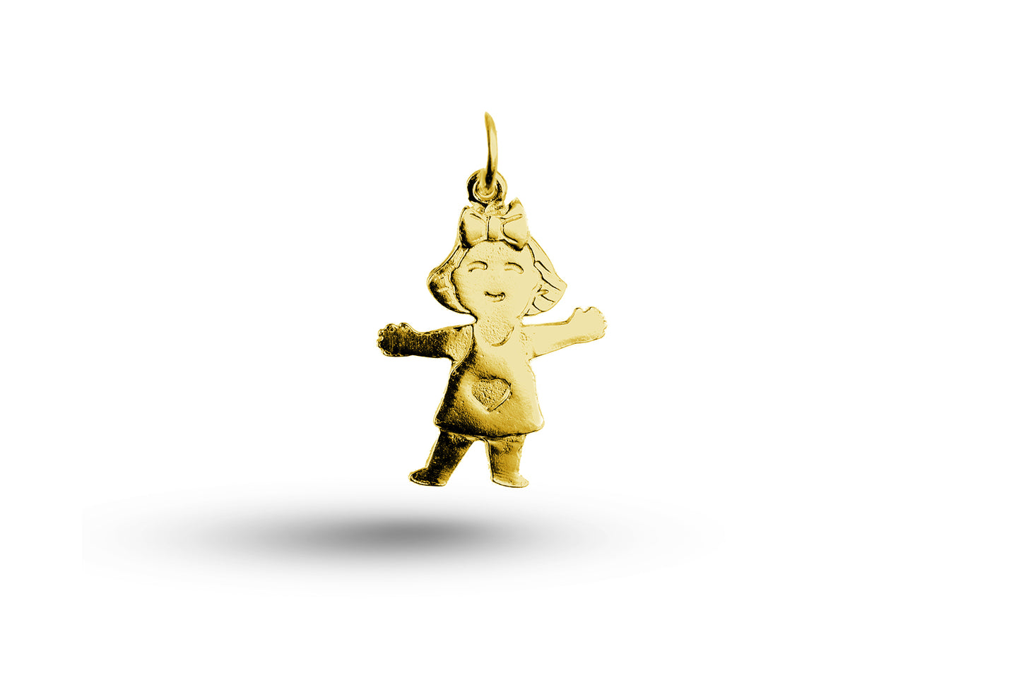 Yellow gold Little Girl charm.