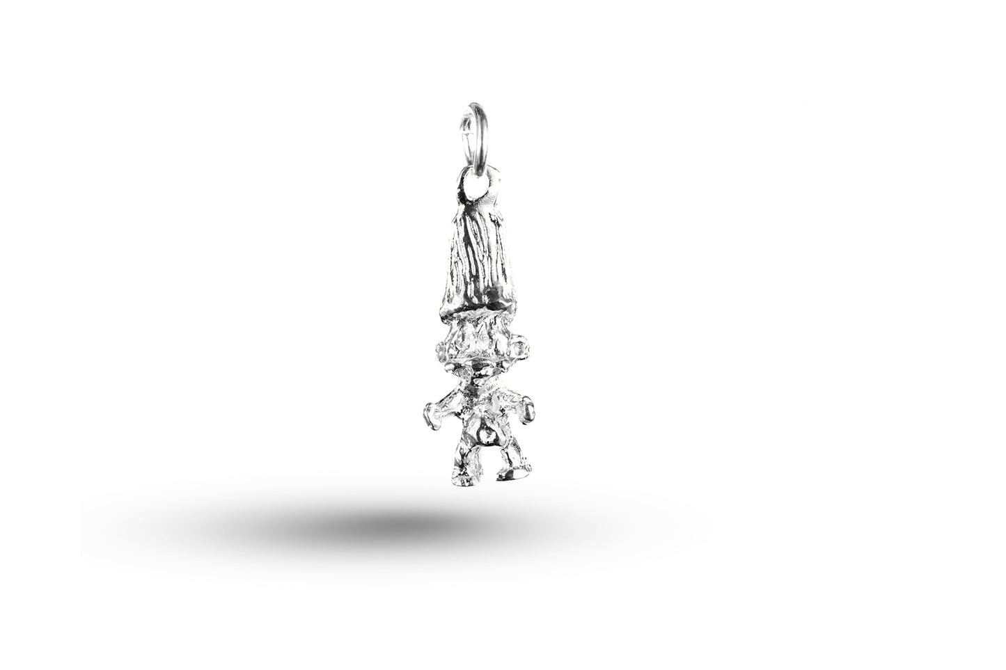 White gold Troll charm.