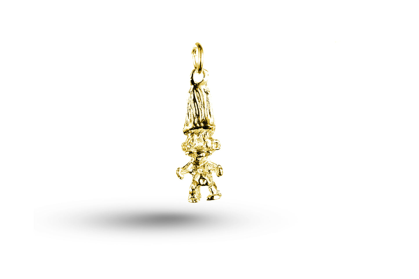 Yellow gold Troll charm.