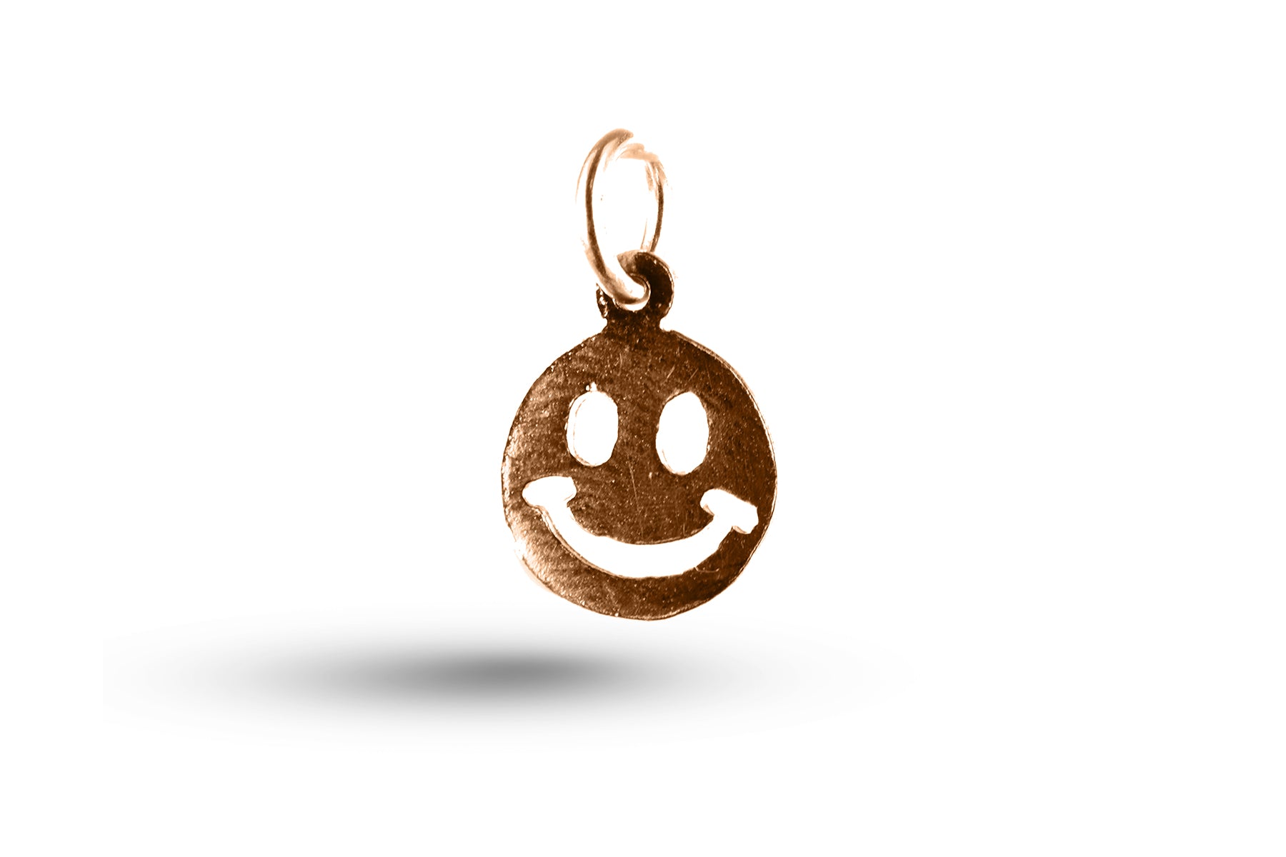 Rose gold Smiley charm.
