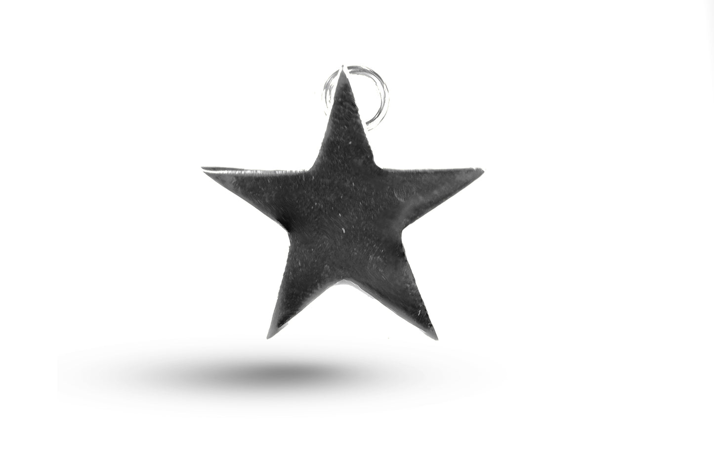 White gold Star charm.