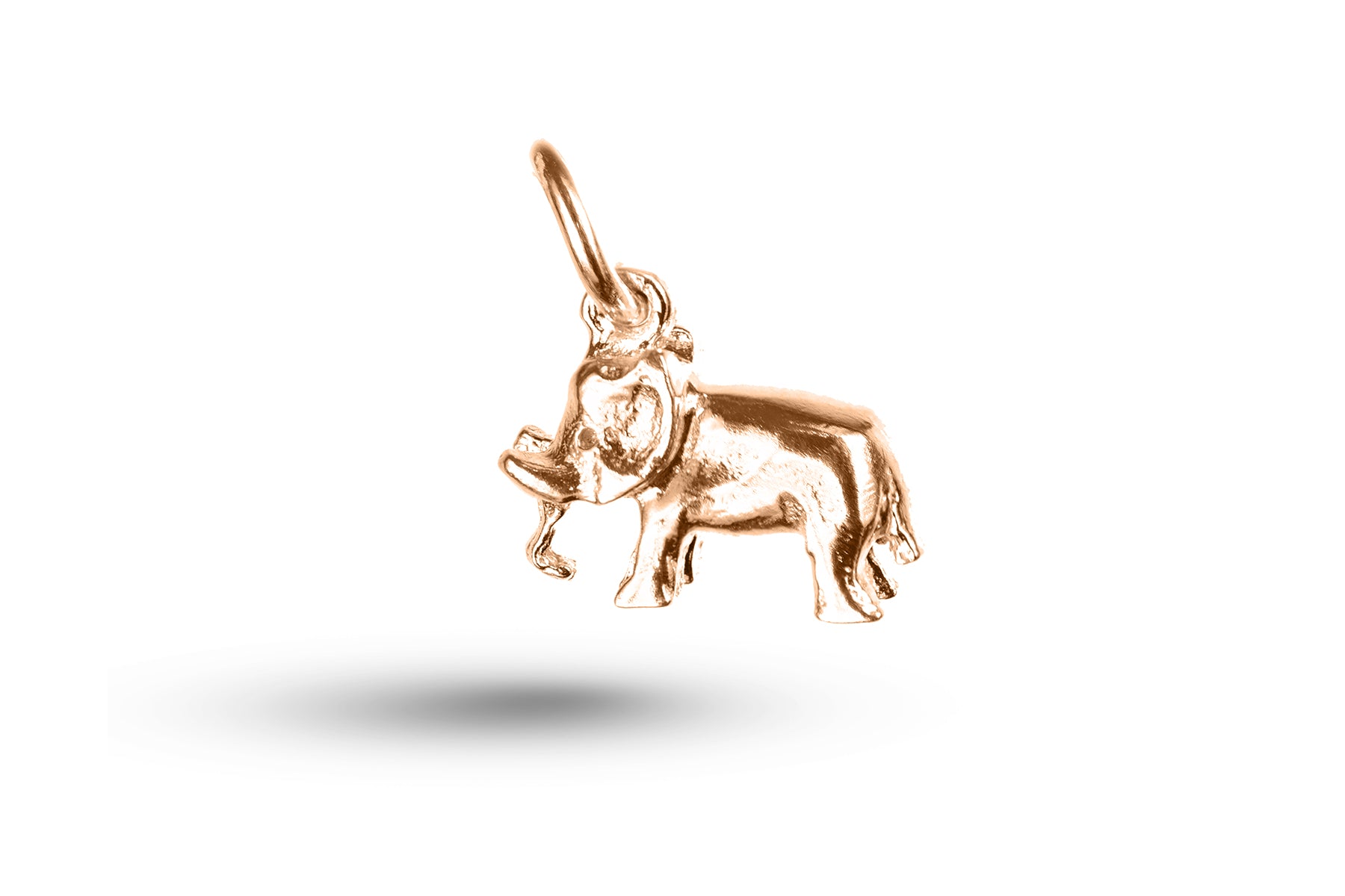 Rose gold Elephant charm.