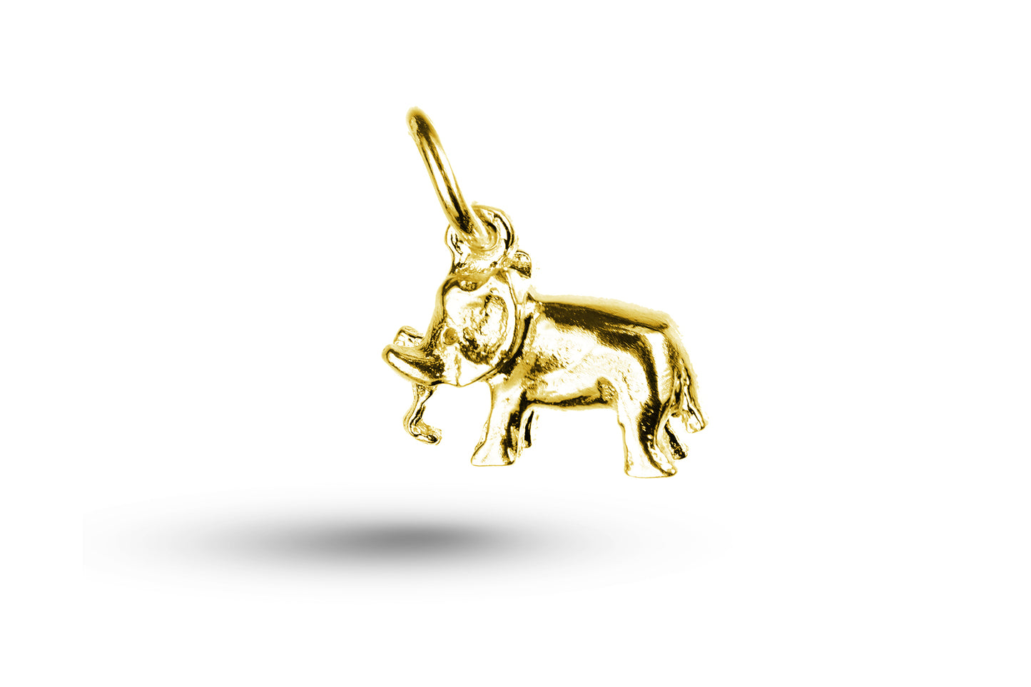 Yellow gold Elephant charm.