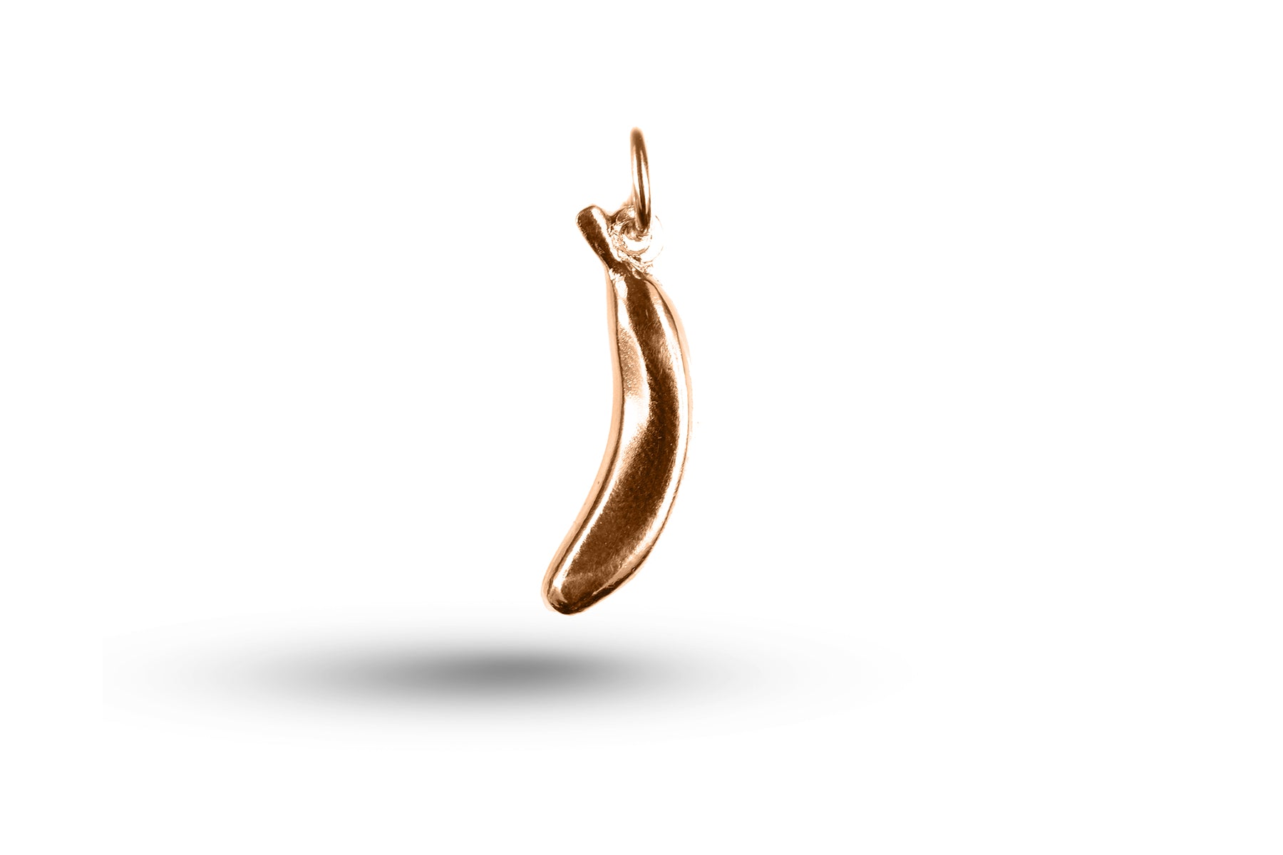 Luxury rose gold banana charm.