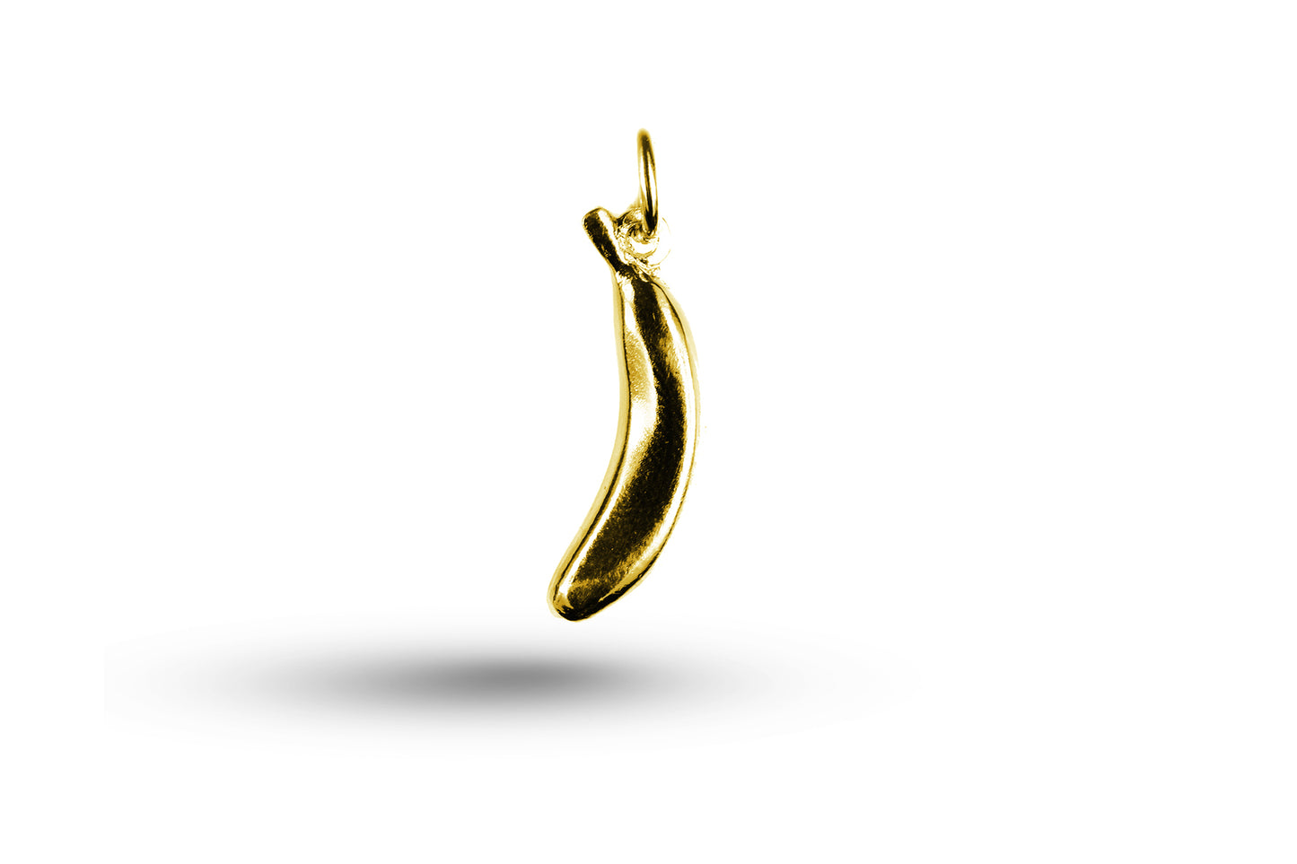 Luxury yellow gold banana charm.