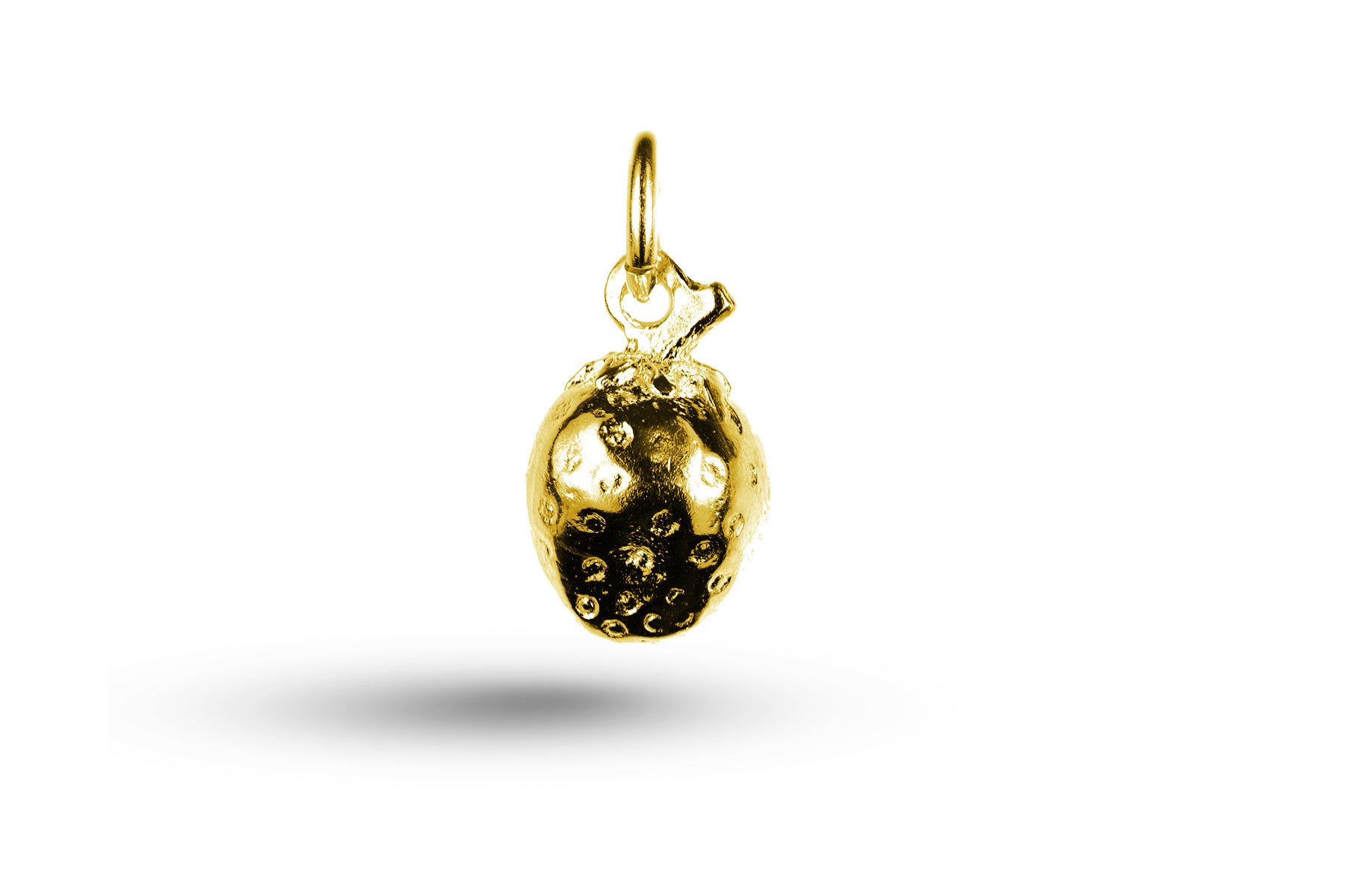 Yellow gold Strawberry charm.