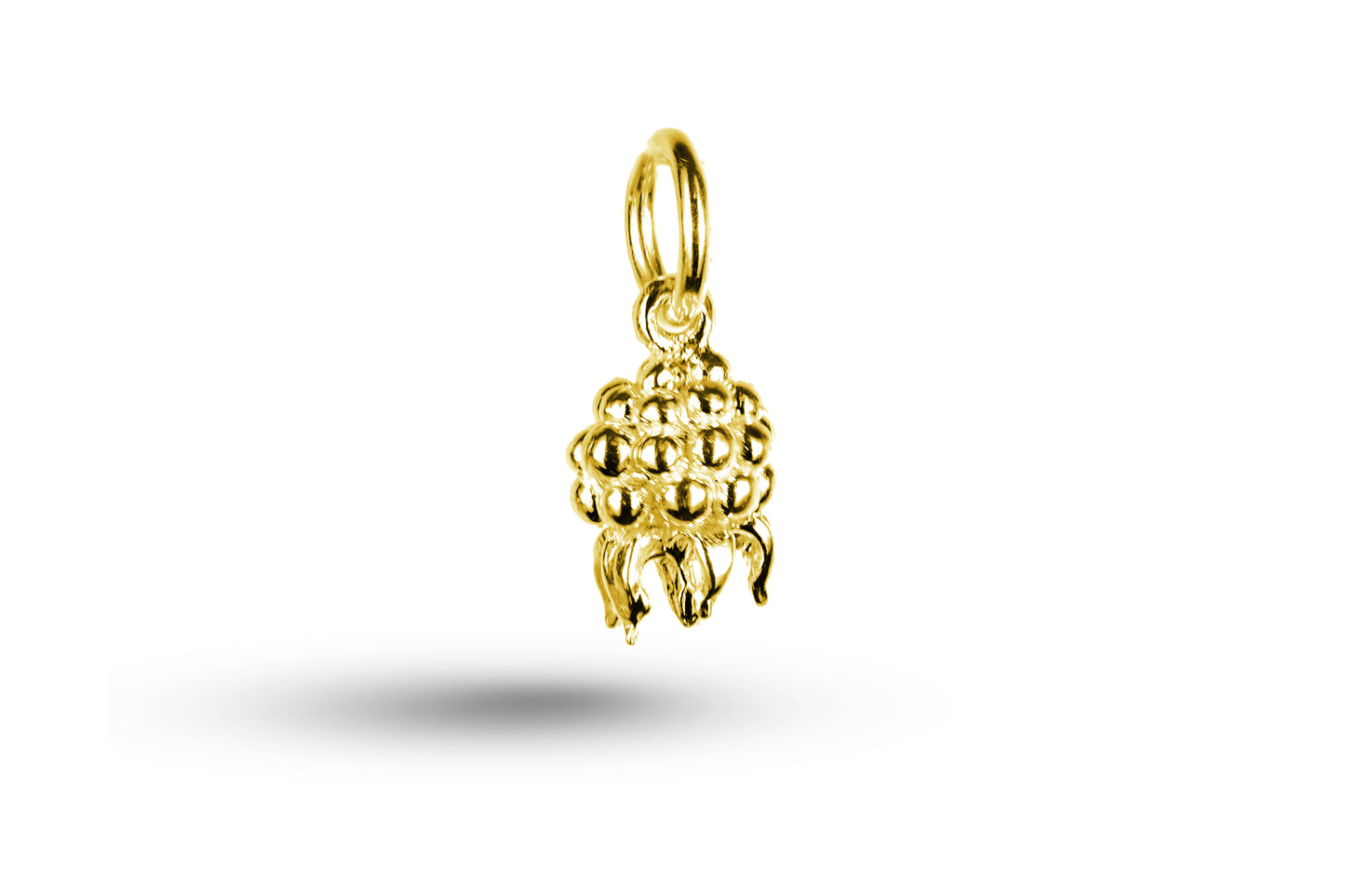 Luxury yellow gold Blackberry charm.