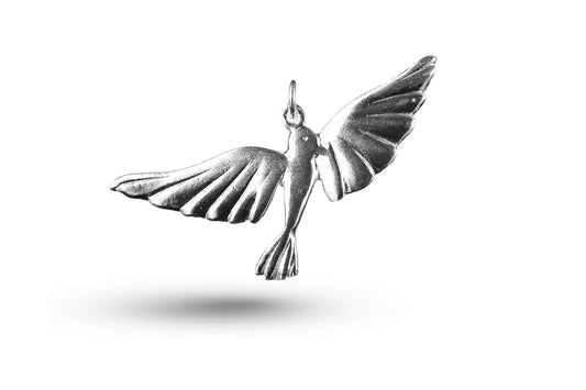 White gold Large Bird charm.