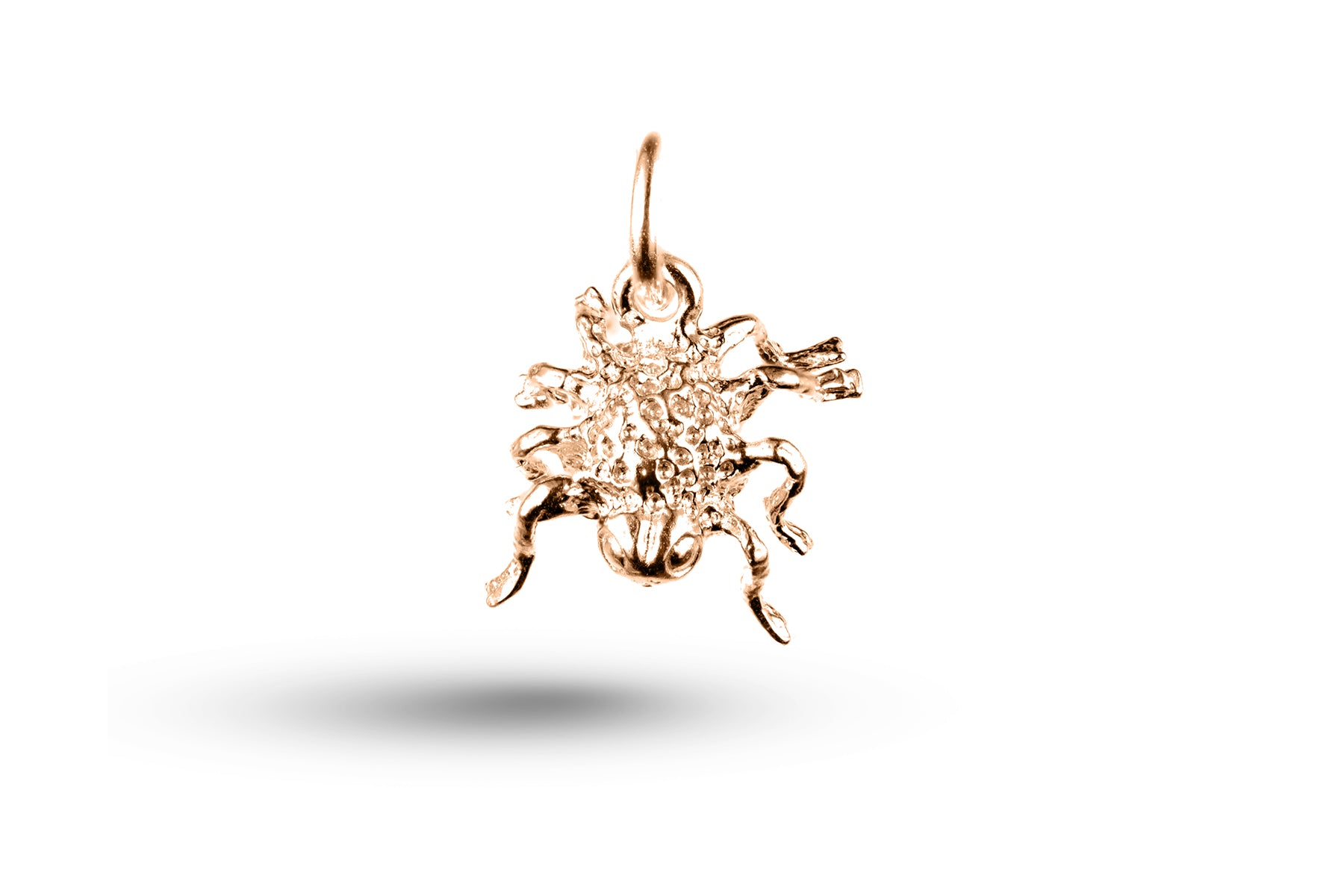 Rose gold Spider charm.