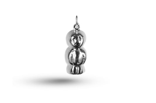White gold Heavy Jelly Baby charm.