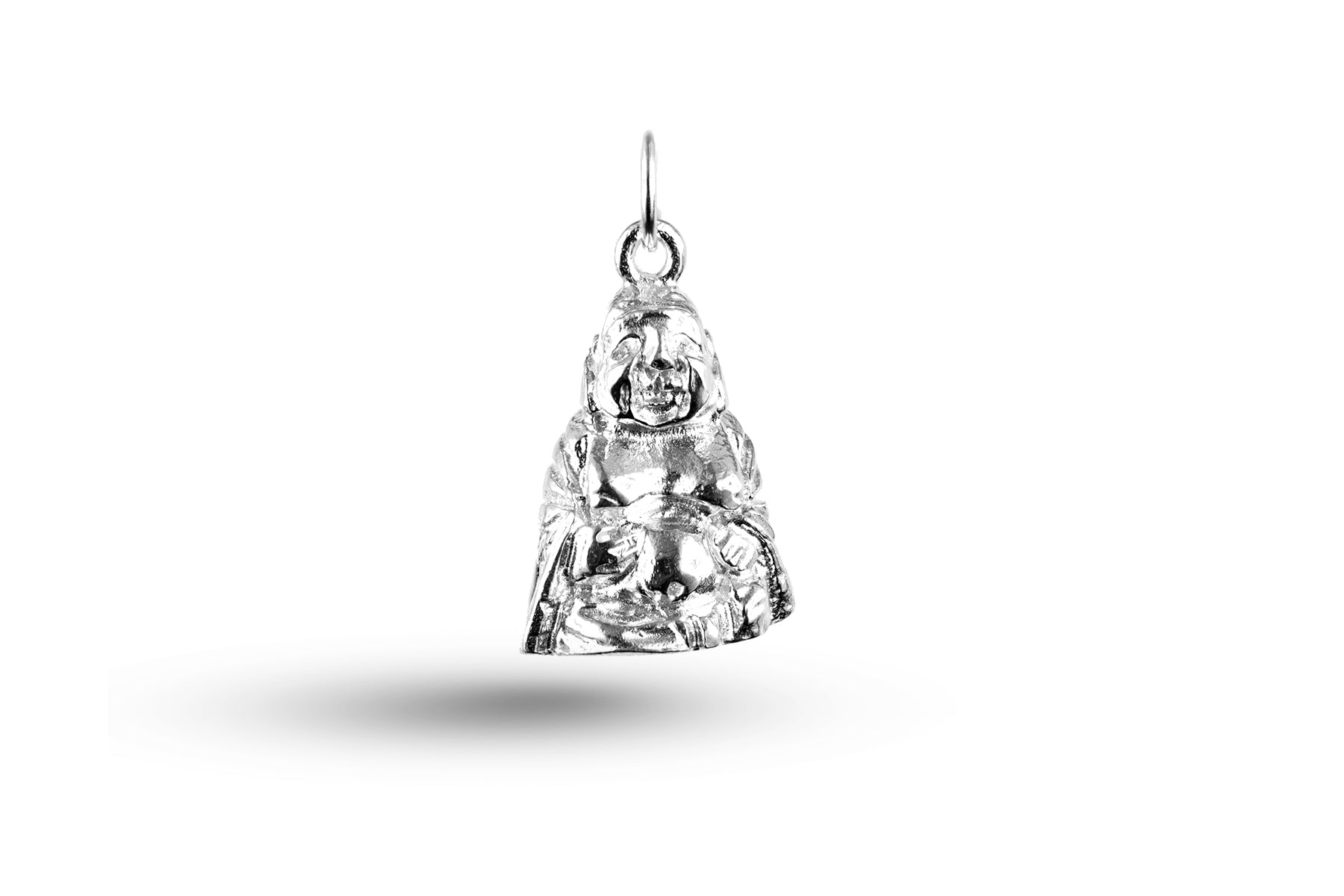 Luxury white gold Buddha charm.