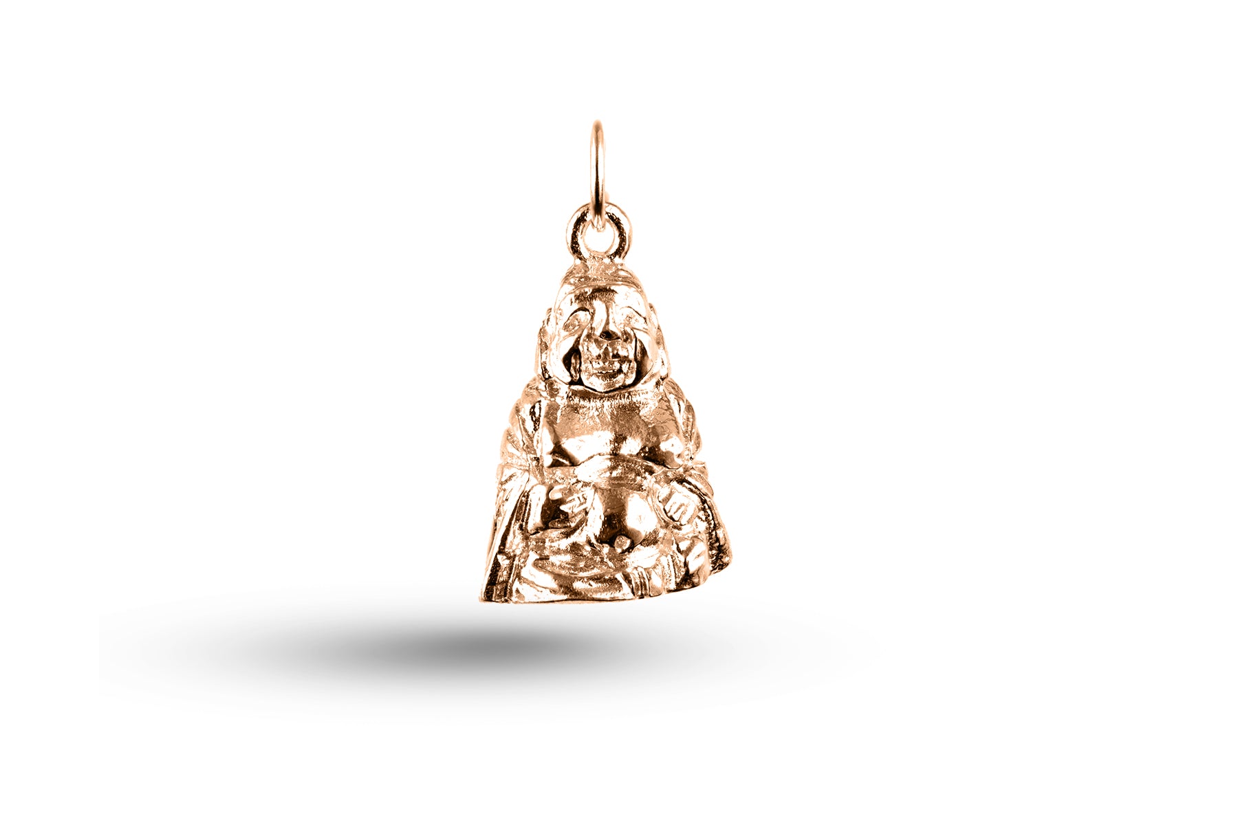 Luxury rose gold Buddha charm.